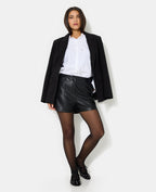 Short city taille haute en simili