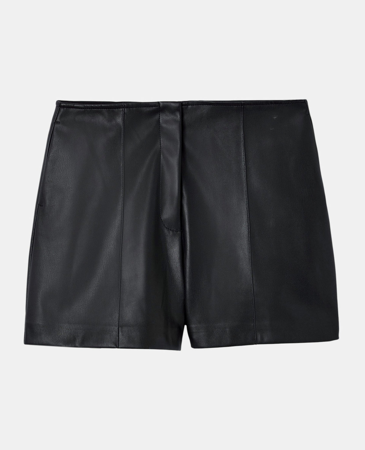Short city taille haute en simili