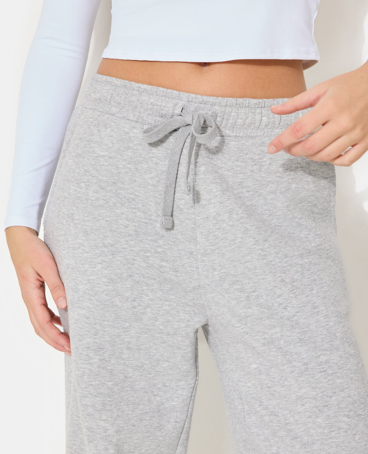 Pantalon de jogging bas droits en molleton