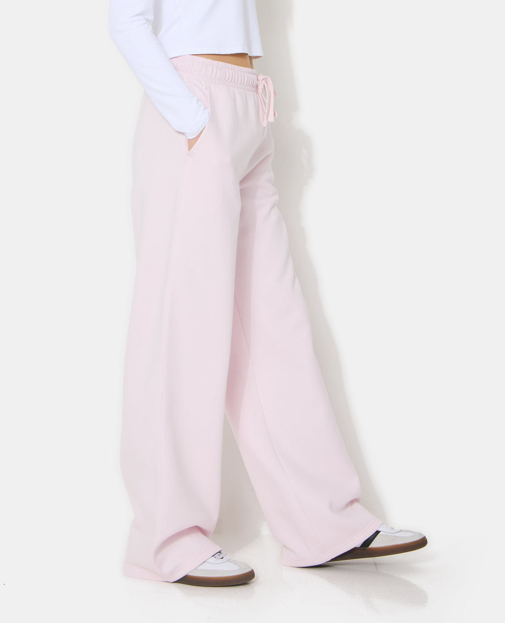 Pantalon de jogging bas droits en molleton