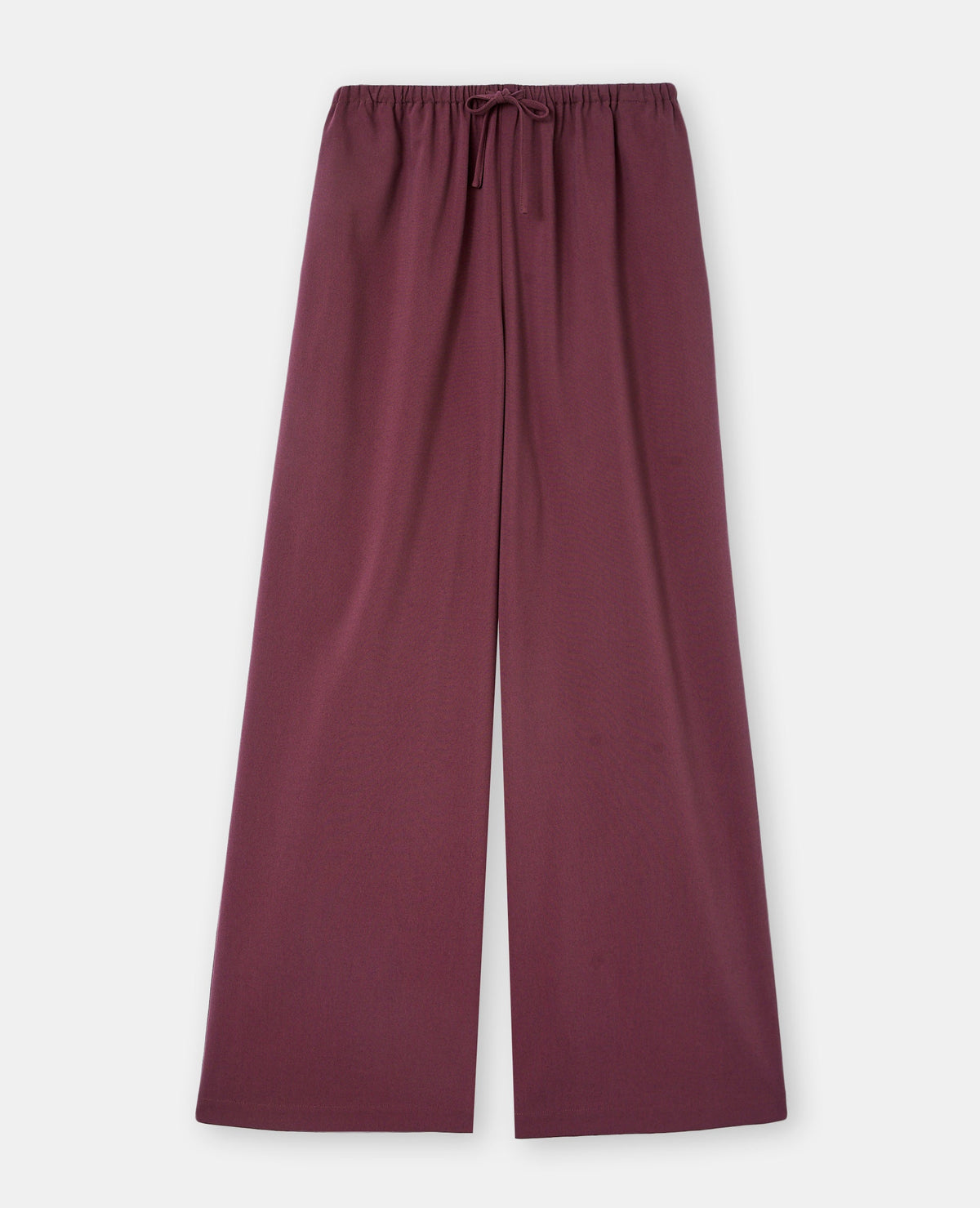 Pantalon droit et large avec lien coulissé