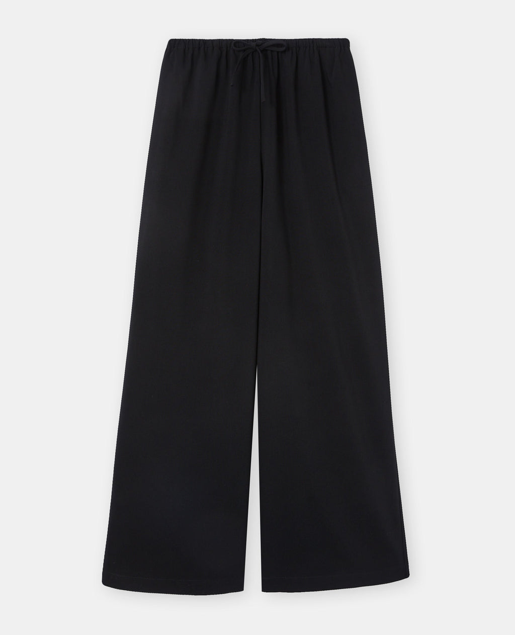 Pantalon droit et large avec lien coulissé
