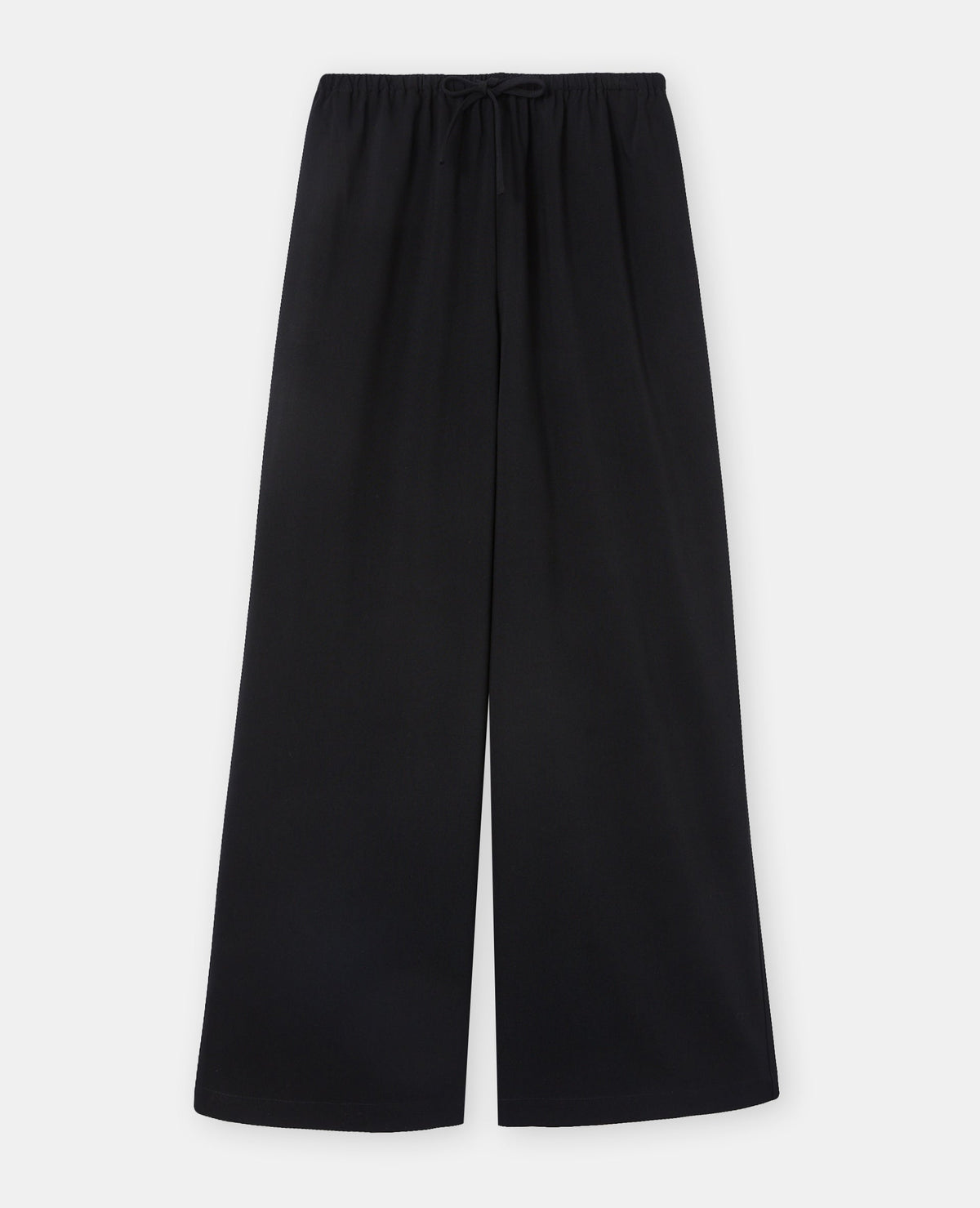 Pantalon droit et large avec lien coulissé