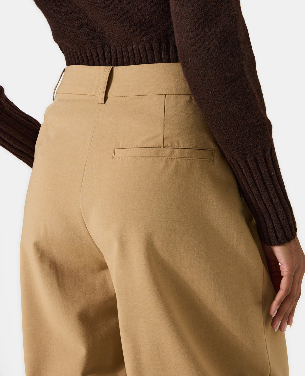 Pantalon barrel city avec pinces