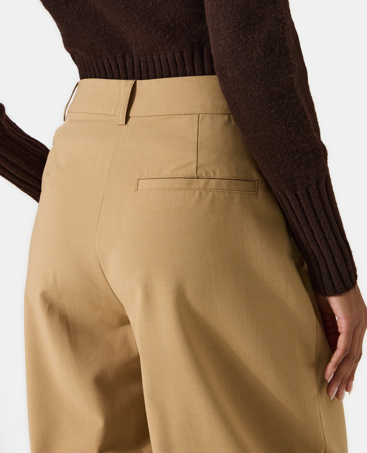 Pantalon barrel city avec pinces