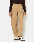 Pantalon barrel city avec pinces