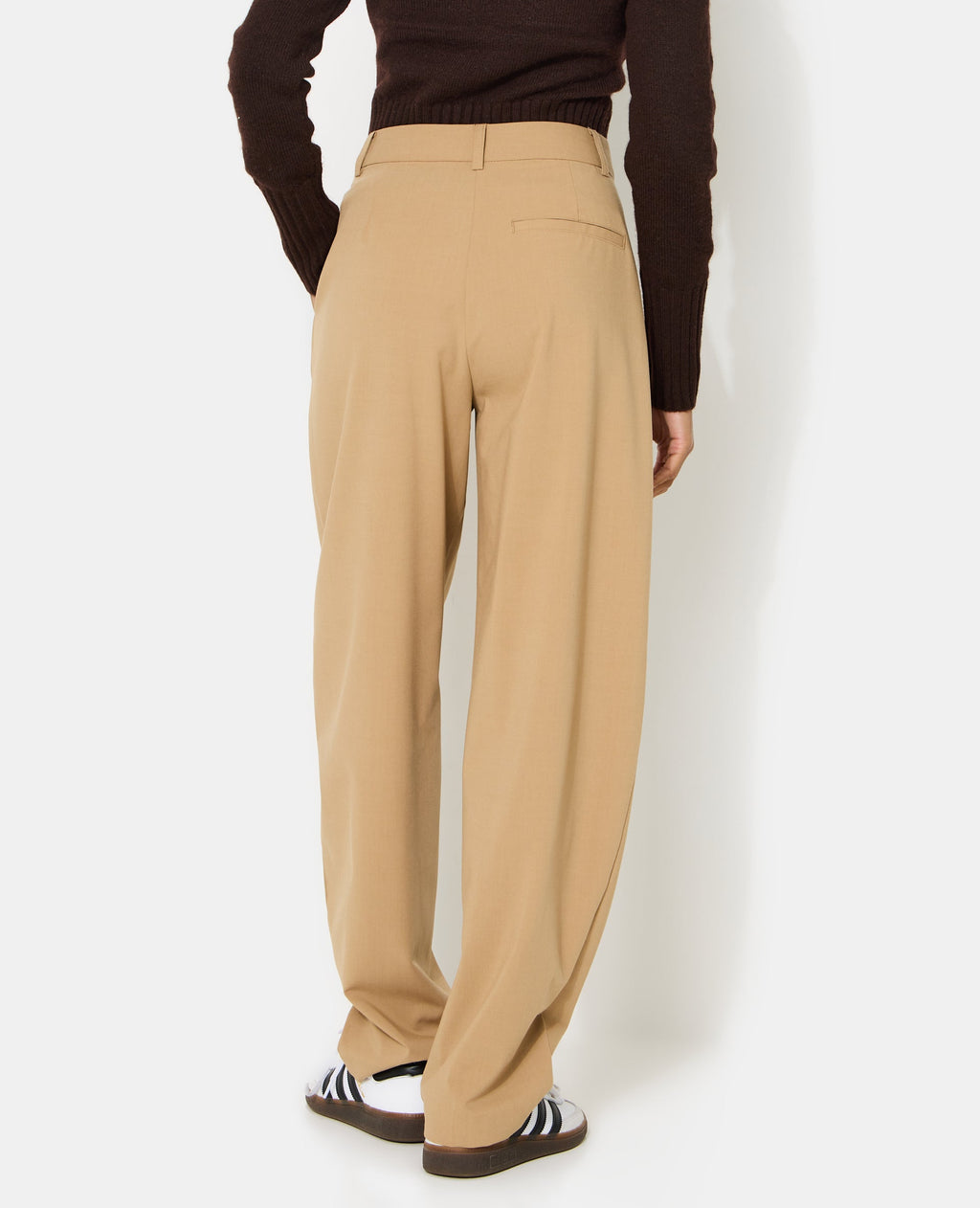 Pantalon barrel city avec pinces