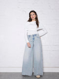 Jean extra wide taille haute