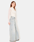Jean extra wide taille haute
