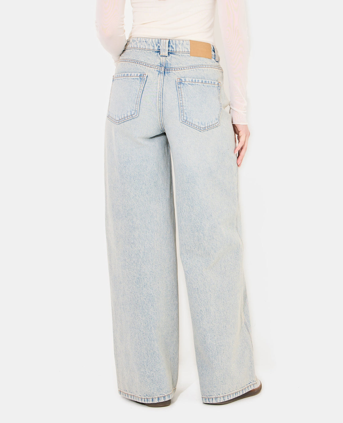 Jean extra wide taille haute