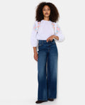 Jean extra wide taille haute