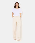 Jean extra wide taille haute avec pinces