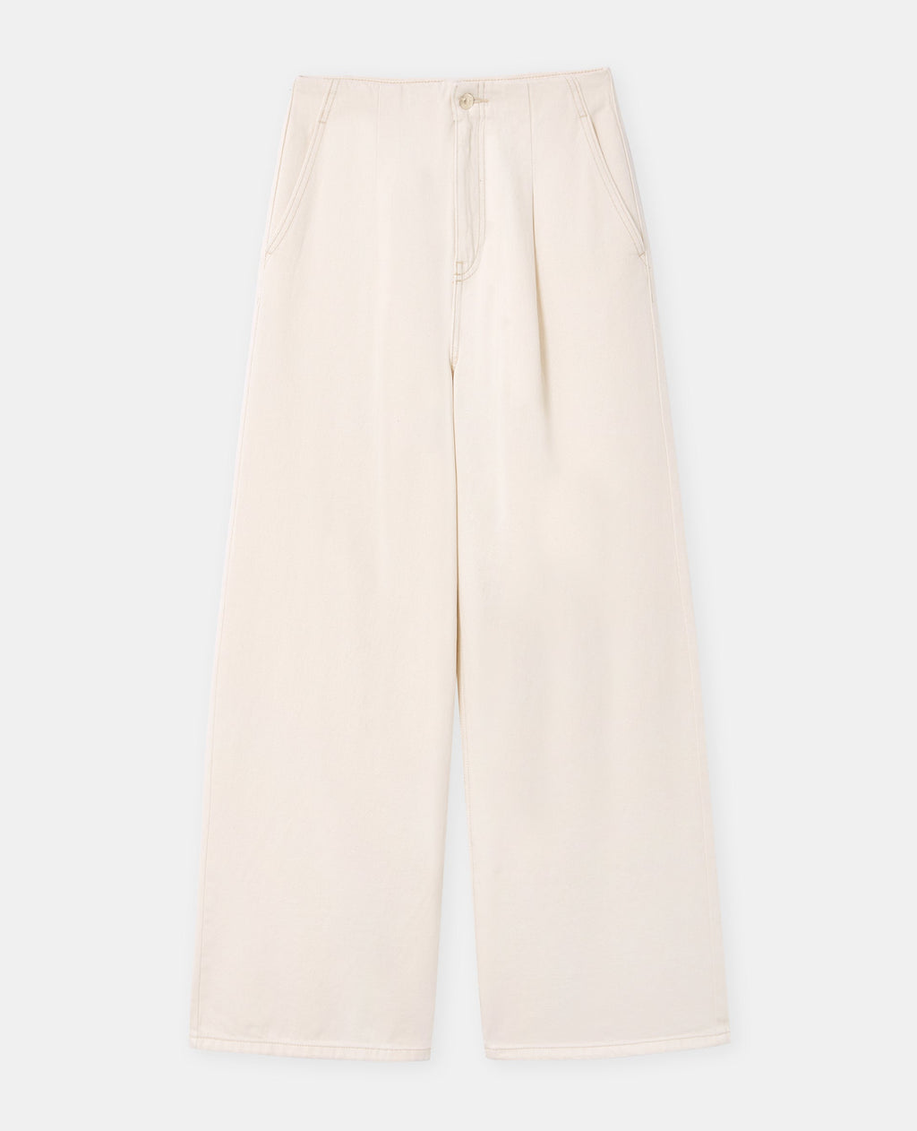 Jean extra wide taille haute avec pinces
