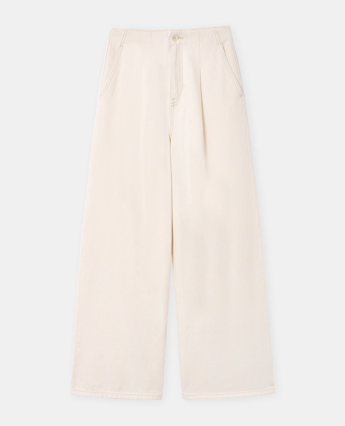 Jean extra wide taille haute avec pinces