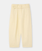 Pantalon barrel taille haute avec ceinture