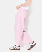 Pantalon barrel taille haute avec ceinture
