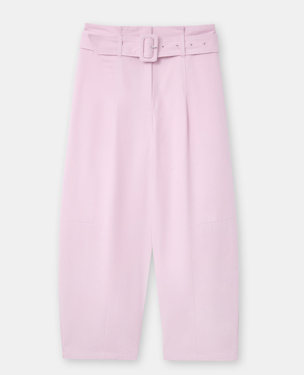 Pantalon barrel taille haute avec ceinture