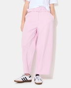 Pantalon barrel taille haute avec ceinture
