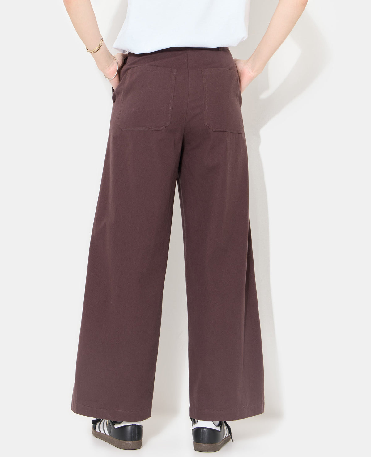 Pantalon barrel en toile