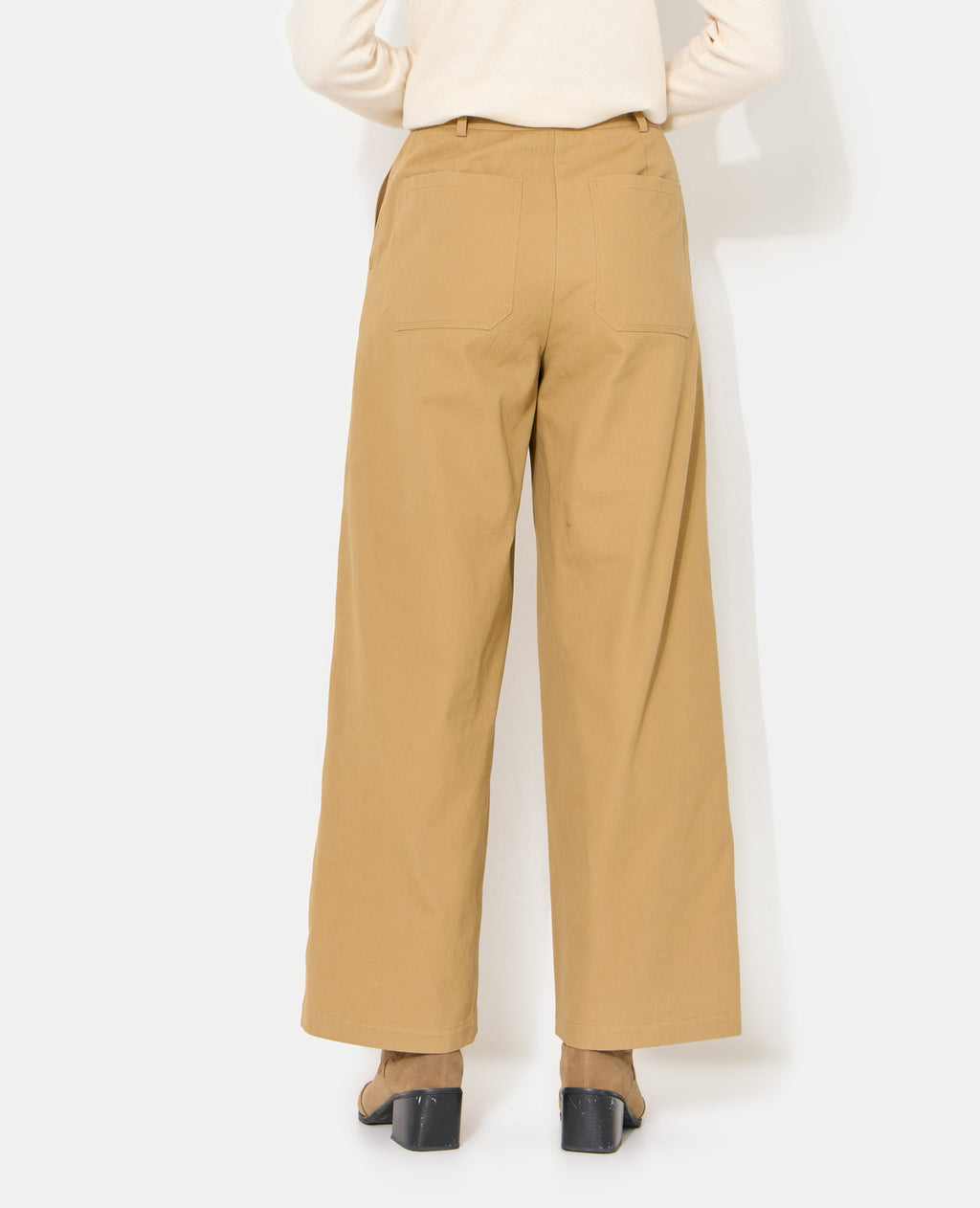 Pantalon barrel en toile
