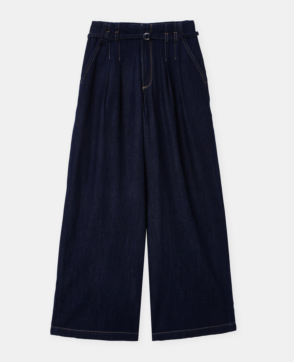 Jean extra wide taille haute avec ceinture