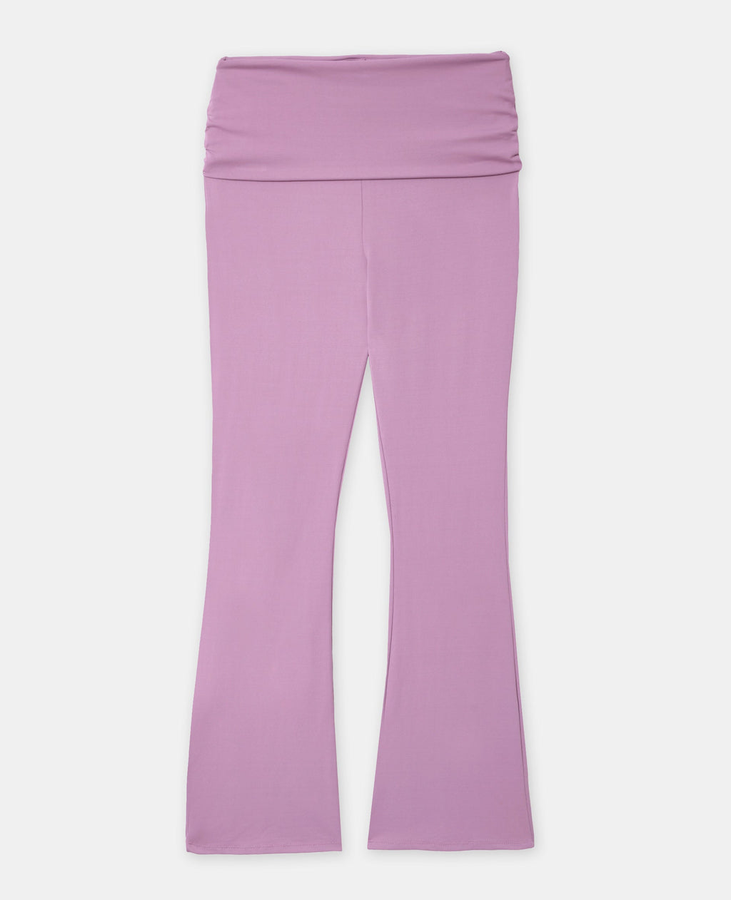 Pantalon flare en maille sculptante taille confort