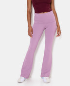 Pantalon flare en maille sculptante taille confort