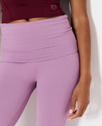 Pantalon flare en maille sculptante taille confort