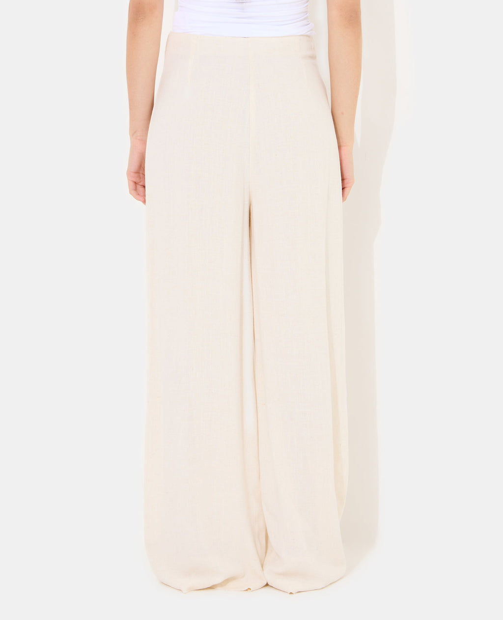 Pantalon droit avec lin