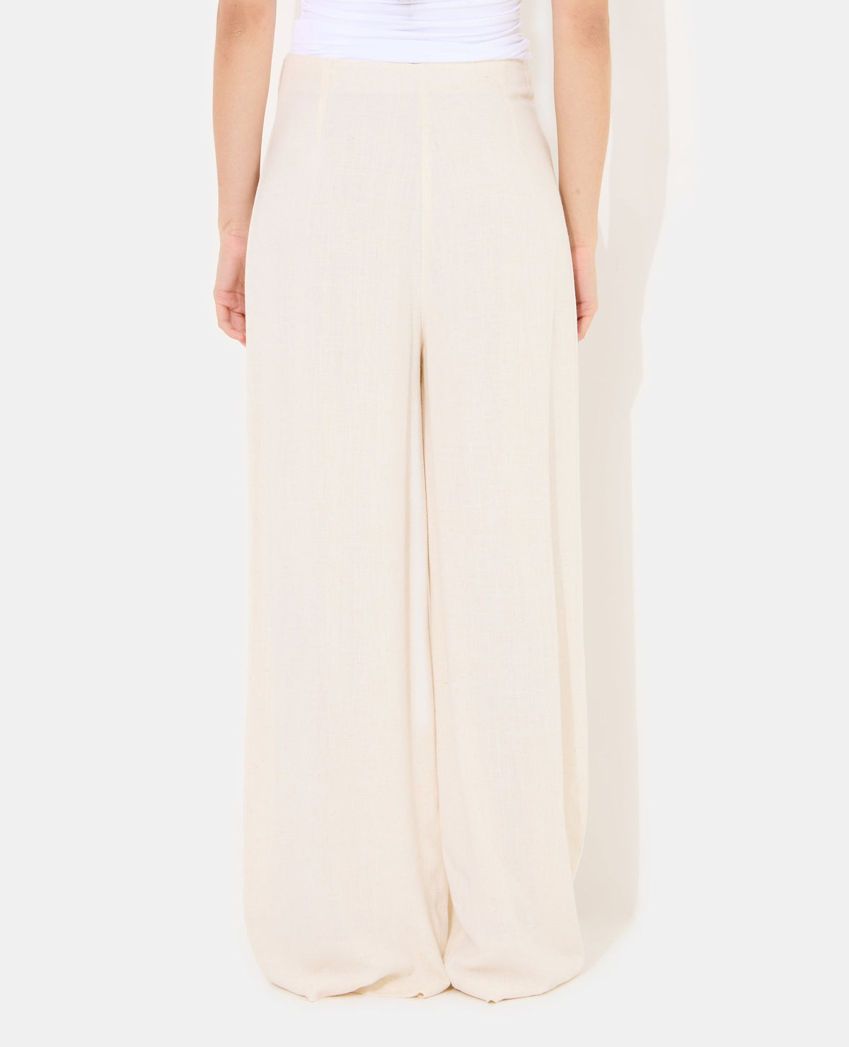 Pantalon droit avec lin