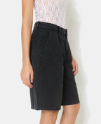 Bermuda en jean avec pinces