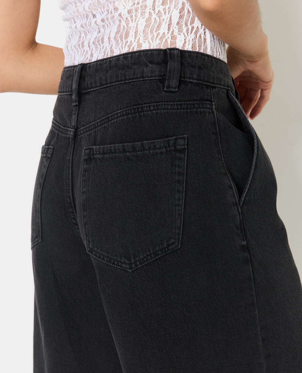 Bermuda en jean avec pinces