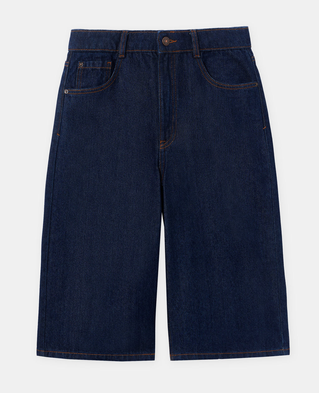 Bermuda en jean long taille basse