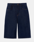 Bermuda en jean long taille basse