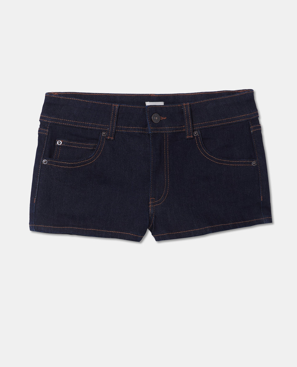 Micro-short en jean poches plaquées
