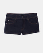 Micro-short en jean poches plaquées