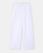 Pantalon en gaze de coton taille élastiquée
