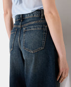 Jean barrel taille haute