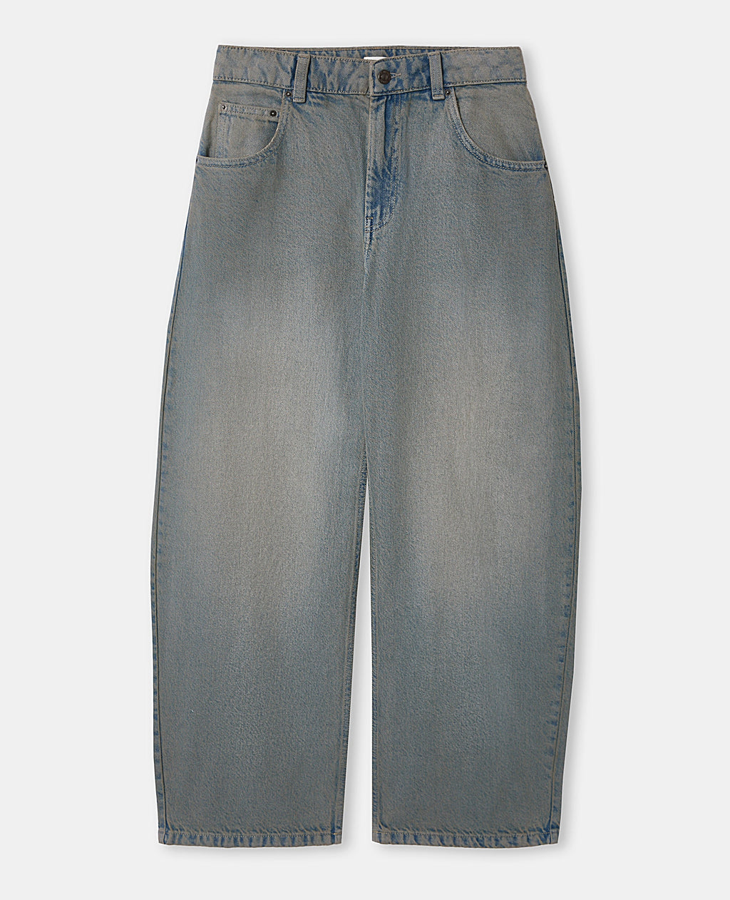 Jean barrel taille haute