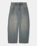 Jean barrel taille haute