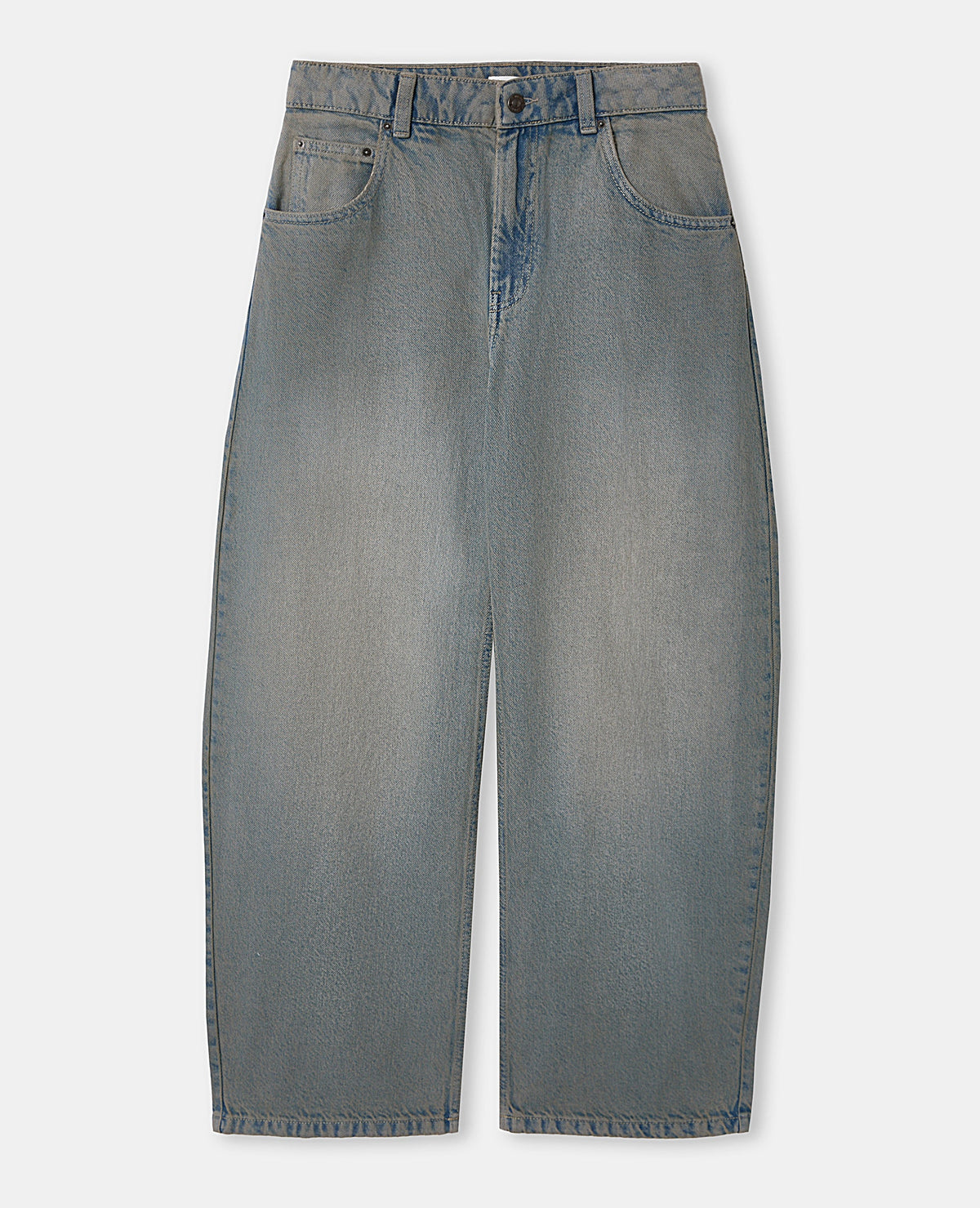 Jean barrel taille haute