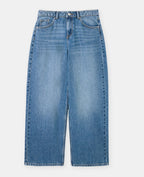 Jean wide taille basse avec étoiles