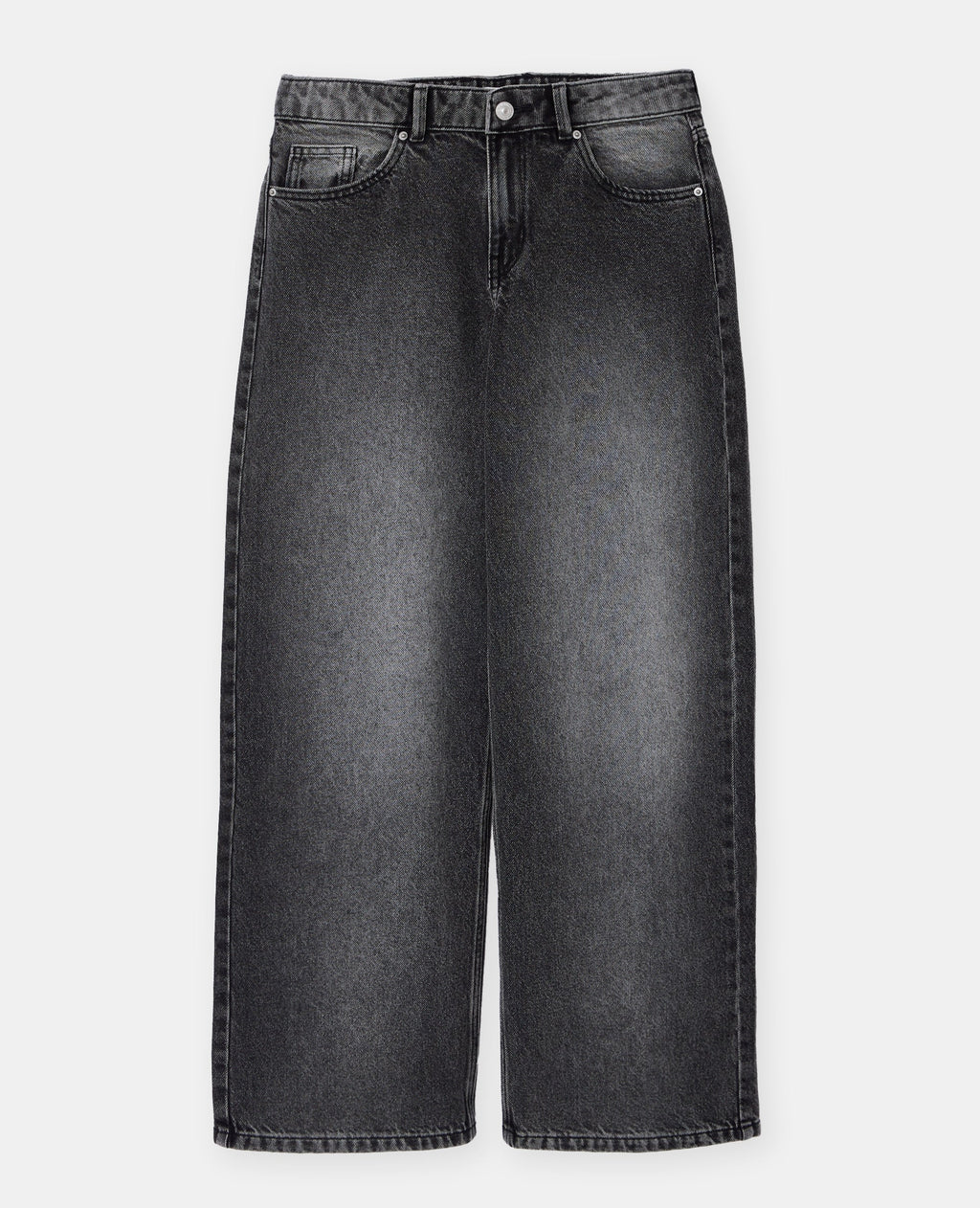 Jean wide taille basse avec étoiles