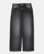 Jean wide taille basse avec étoiles