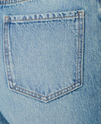 Jean wide taille haute avec ceinture décalée