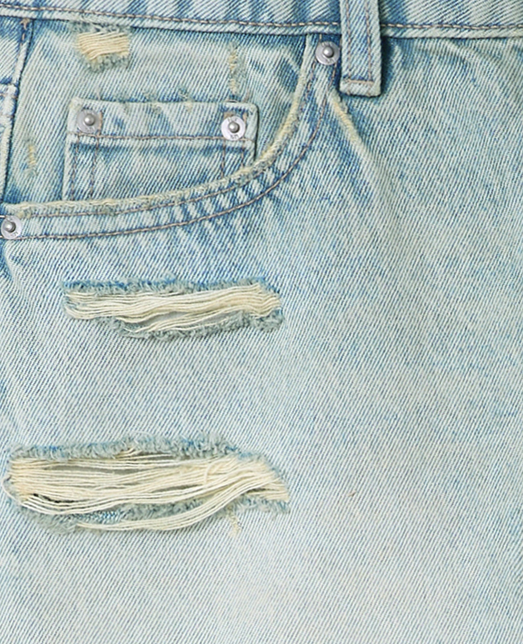 Short en jean destroy