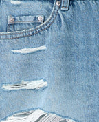 Short en jean destroy
