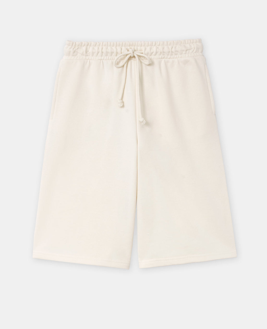 Bermuda en molleton taille élastiquée