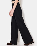 Jean wide stretch avec taille haute