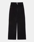 Jean wide stretch avec taille haute